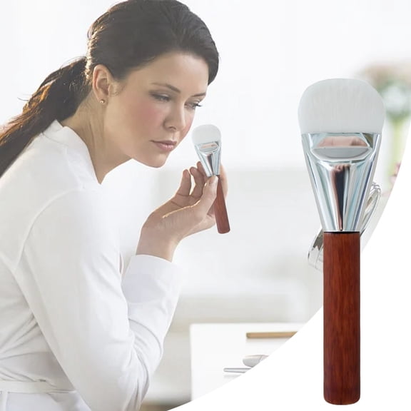 Large Flat Top Foundation Makeup Brush for Liquid Powder Blending Achieve a Smooth Finish with Cosmetic Tool for Effortless Application