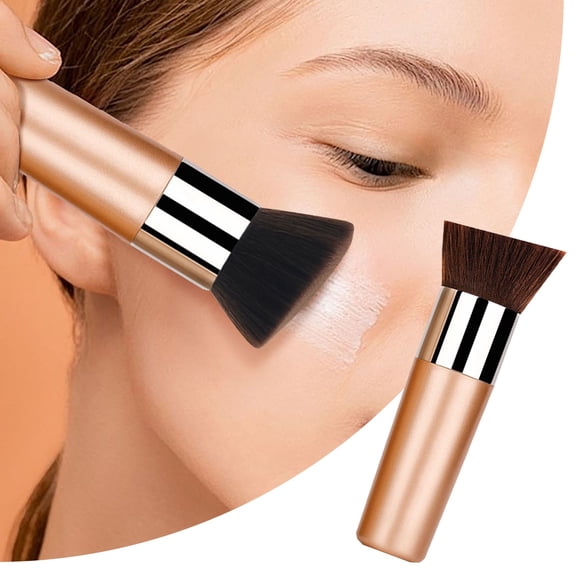 Foundation Makeup Brush for Liquid Application Soft Face Cosmetic Brush for All Skin Types 12X3CM