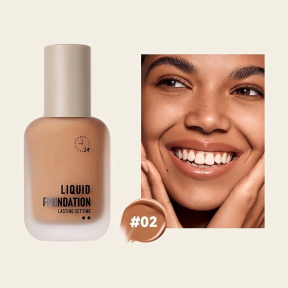 Foundation Makeup, Luxe Foundation, Flawless Soft Matte Oil Control Liquid Foundation, Long Lasting Coverage, Sweat Water Resistant, Lightweight Matte Finish