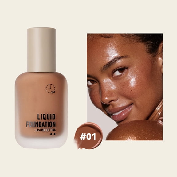 Foundation Makeup, Luxe Foundation, Flawless Soft Matte Oil Control Liquid Foundation, Long Lasting Coverage, Sweat Water Resistant, Lightweight Matte Finish