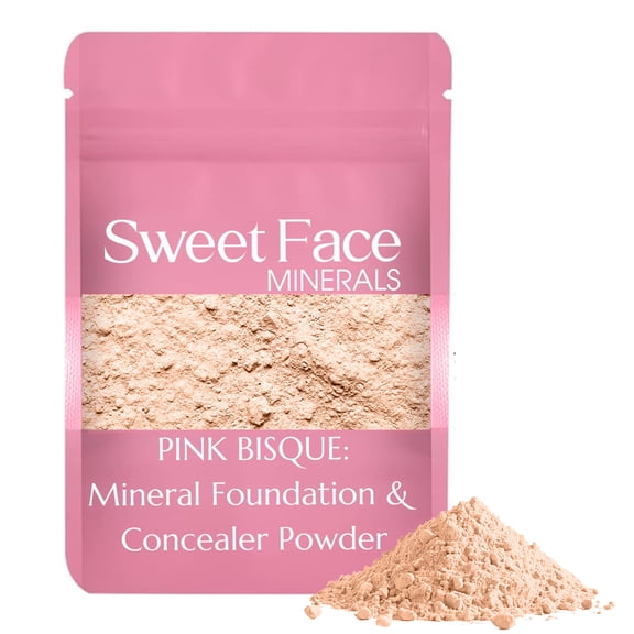 Pink Bisque Foundation Shade – Bulk Mineral Makeup Refill Pouch, 12g – Sweet Face Minerals
