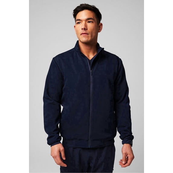 Fabletics Men's Foundation Scrub Jacket, 4-Pocket - MotionTech Fabric, Wrinkle-Resist, Lightweight, Semi-Slim Fit (Sizes Vary)