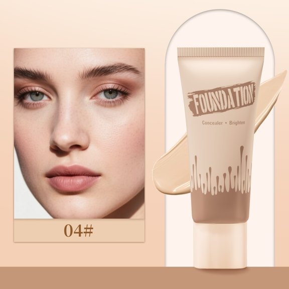 Foundation, Skin Tone Adapting Liquid Foundation for Women, Foundation Makeup Longwearing Waterproof, Full Coverage Foundation Creates Flawless Skin, Cover Redness and Imperfections, Matte Finish