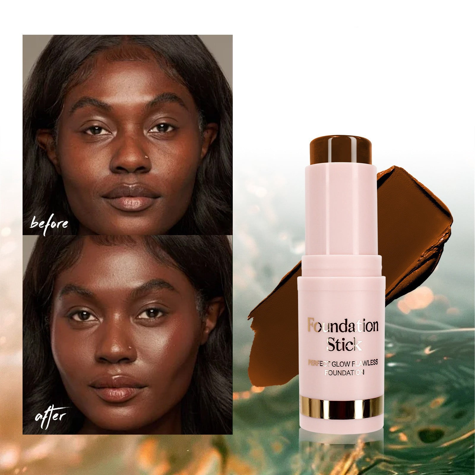 KARLOR Foundation Stick In Ivory – Leichter Concealer & Make-up-Stift, Matt, Wasserfest, Für Helle Haut, 18 Stunden Haltbar
