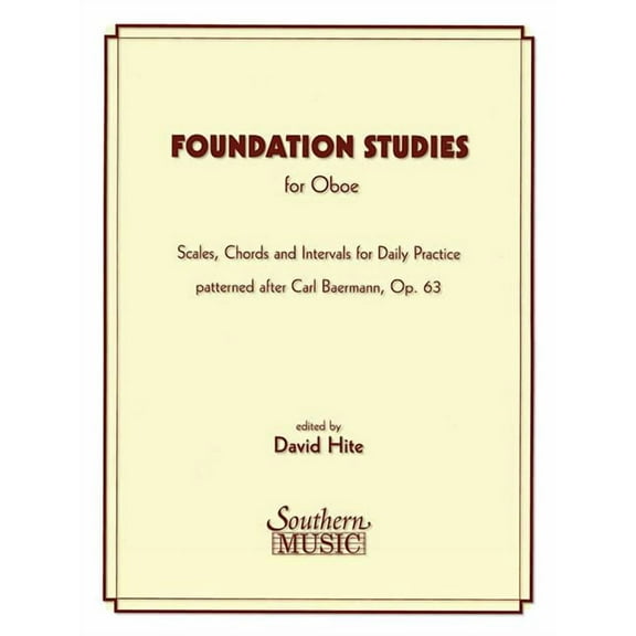 Foundation Studies: Oboe (Paperback) by Carl Baermann, David Hite