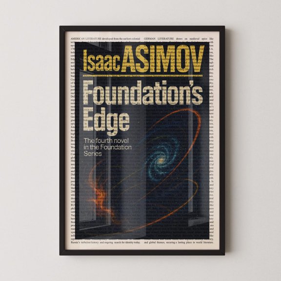 Foundation’s Edge Book Wall Art Print, Unframed Paper Poster 24x36in