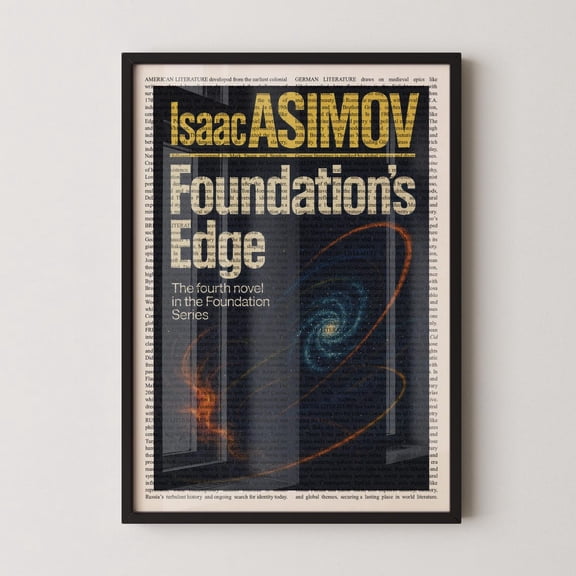 Foundation’s Edge Book Wall Art Print, Unframed Paper Poster 8x10in