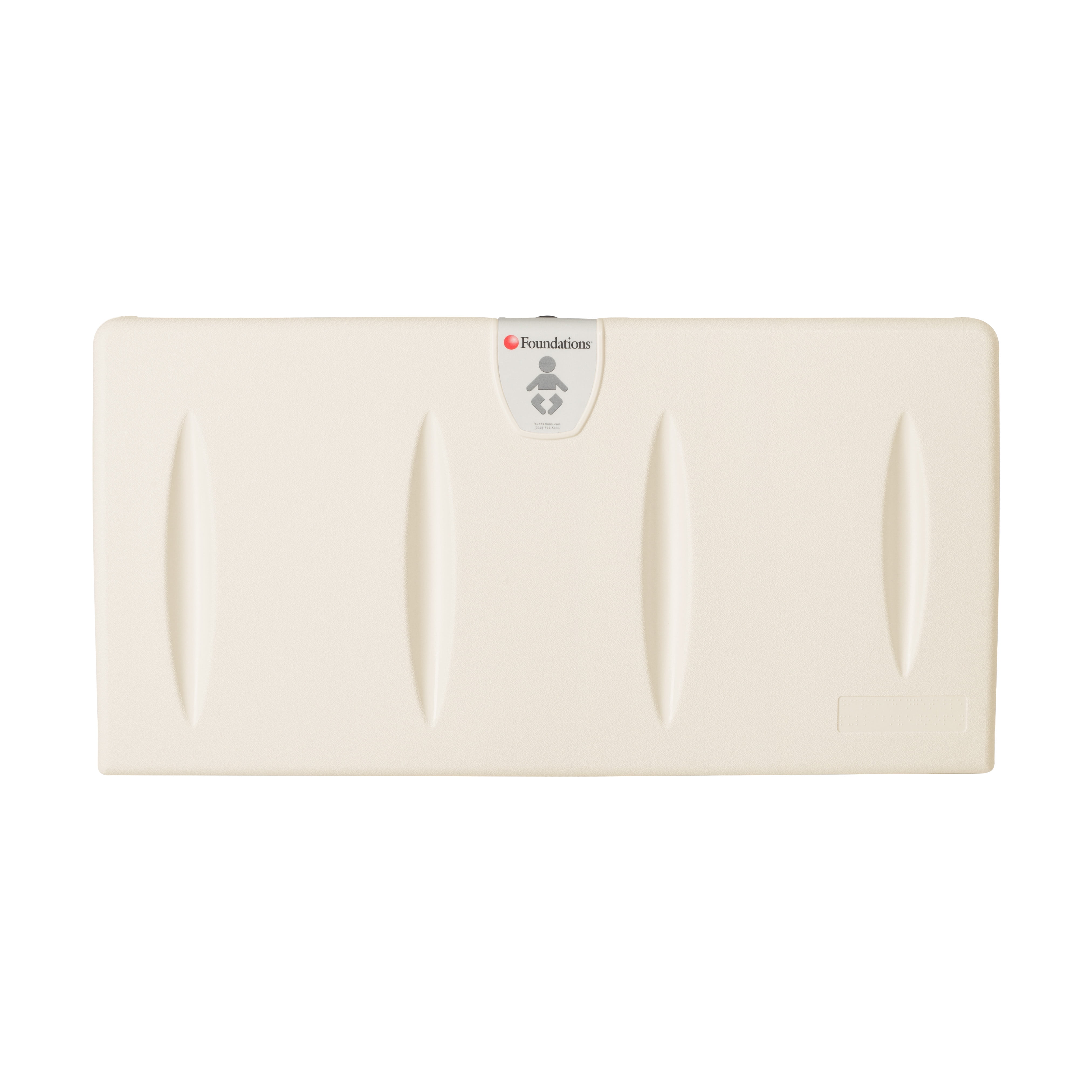 Foundations Classic Horizontal Baby Diaper Changing Station, Cream (5210089)