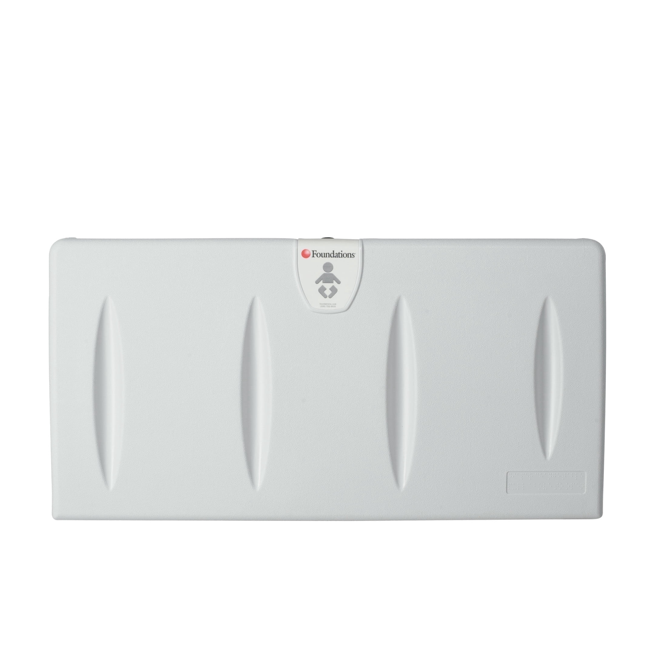 Foundations Classic Horizontal Baby Changing Station, Wall-Mount, 100-EH, Gray