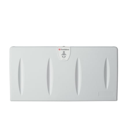 Foundations Classic Horizontal Baby Changing Station, Wall-Mount, 100-EH, Gray