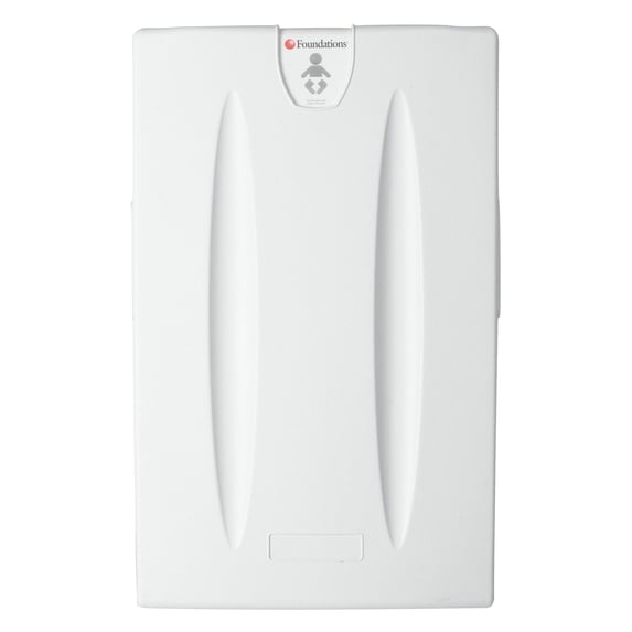 Foundations Classic Vertical Baby Changing Station, EZ Mount Backer Plate, 100-EV-BP, Gray