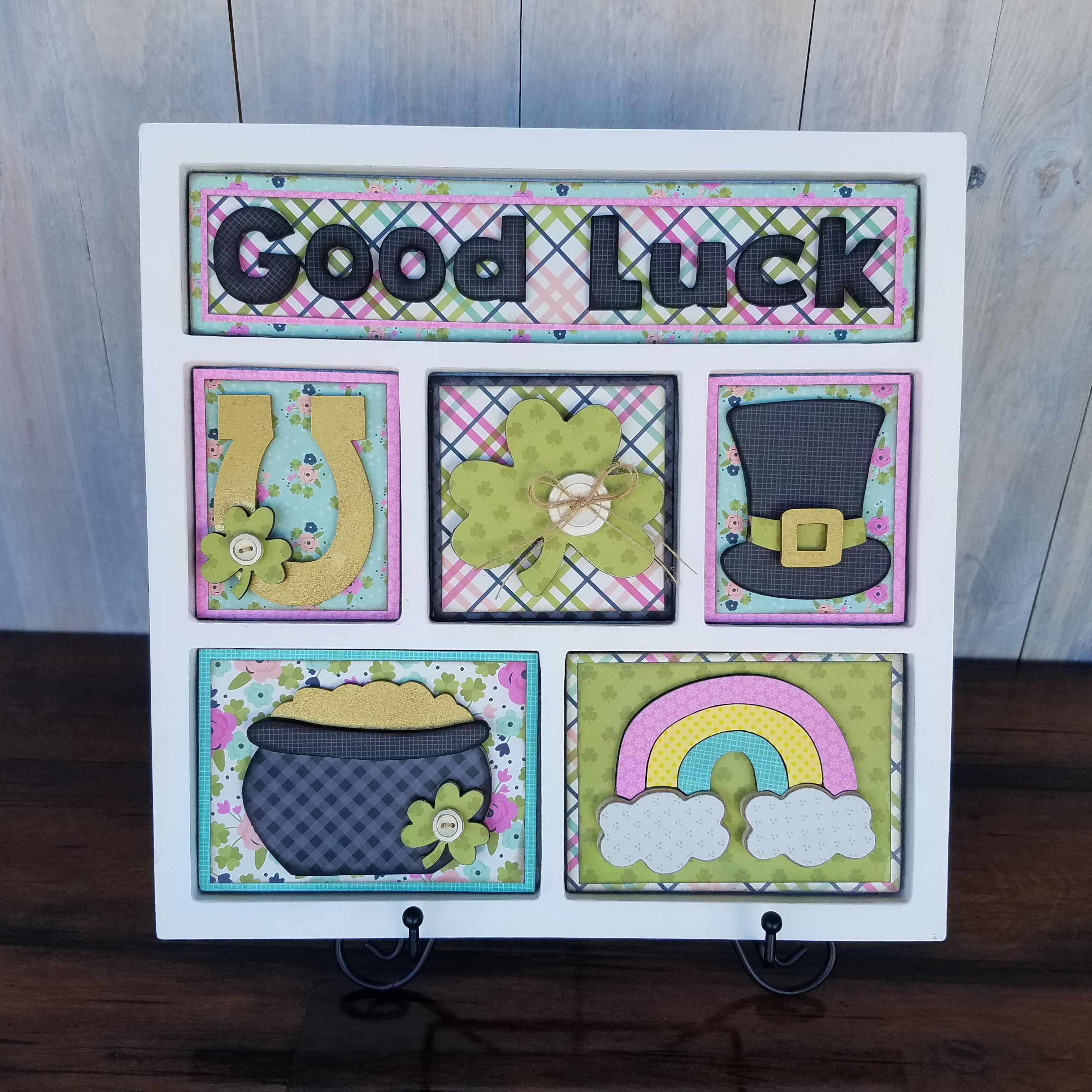 Foundations Decor Shadow Box KitGood Luck
