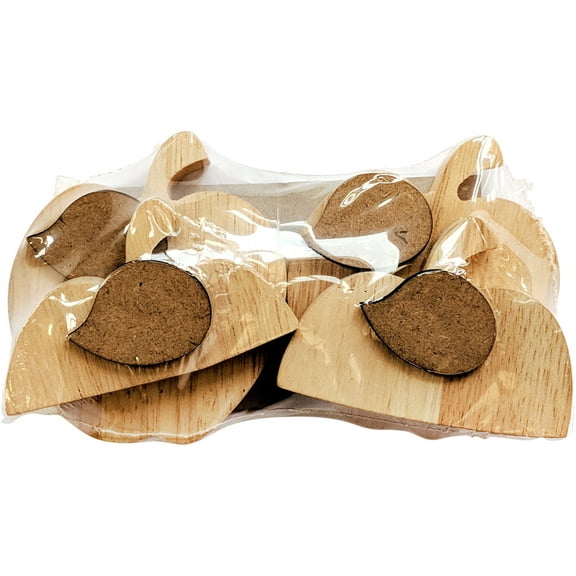 Foundations Decor Wood September Apples 4/Pkg