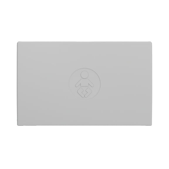 Foundations Elements Baby Changing Station, One-Person Installation, Space-Saving, Gray (300-EH-01)