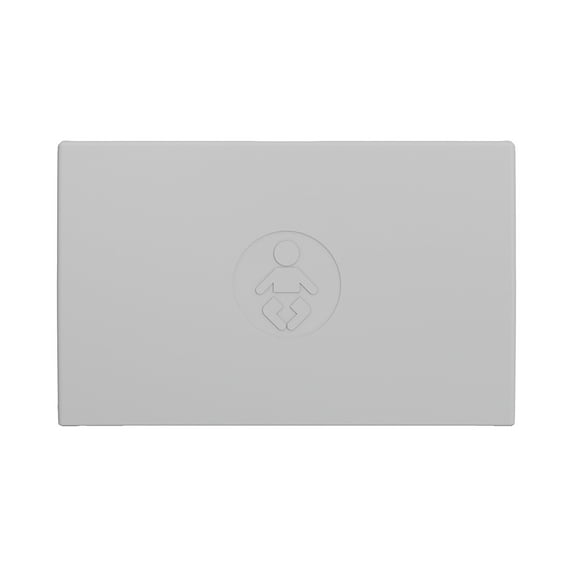 Foundations Elements Baby Changing Station, One-Person Installation, Space-Saving, Gray (300-EH-01)