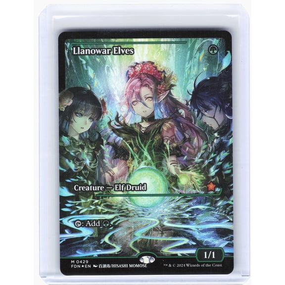 Foundations (FDN) Llanowar Elves (Showcase) Foil Mythic #0429