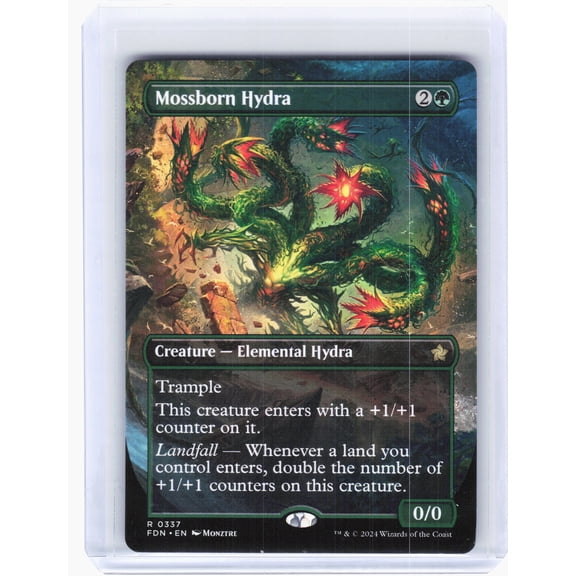 Foundations Mossborn Hydra Nonfoil Rare (Borderless) #337