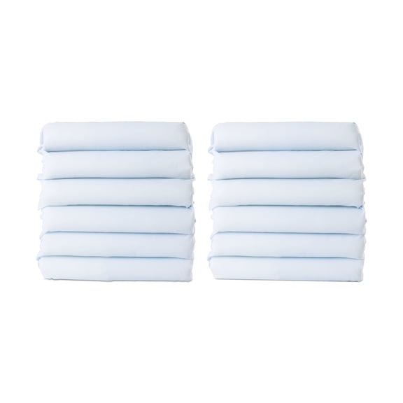 Foundations Pods CozyFit Cot Sheets (12-Pack, Blue, Standard Size)