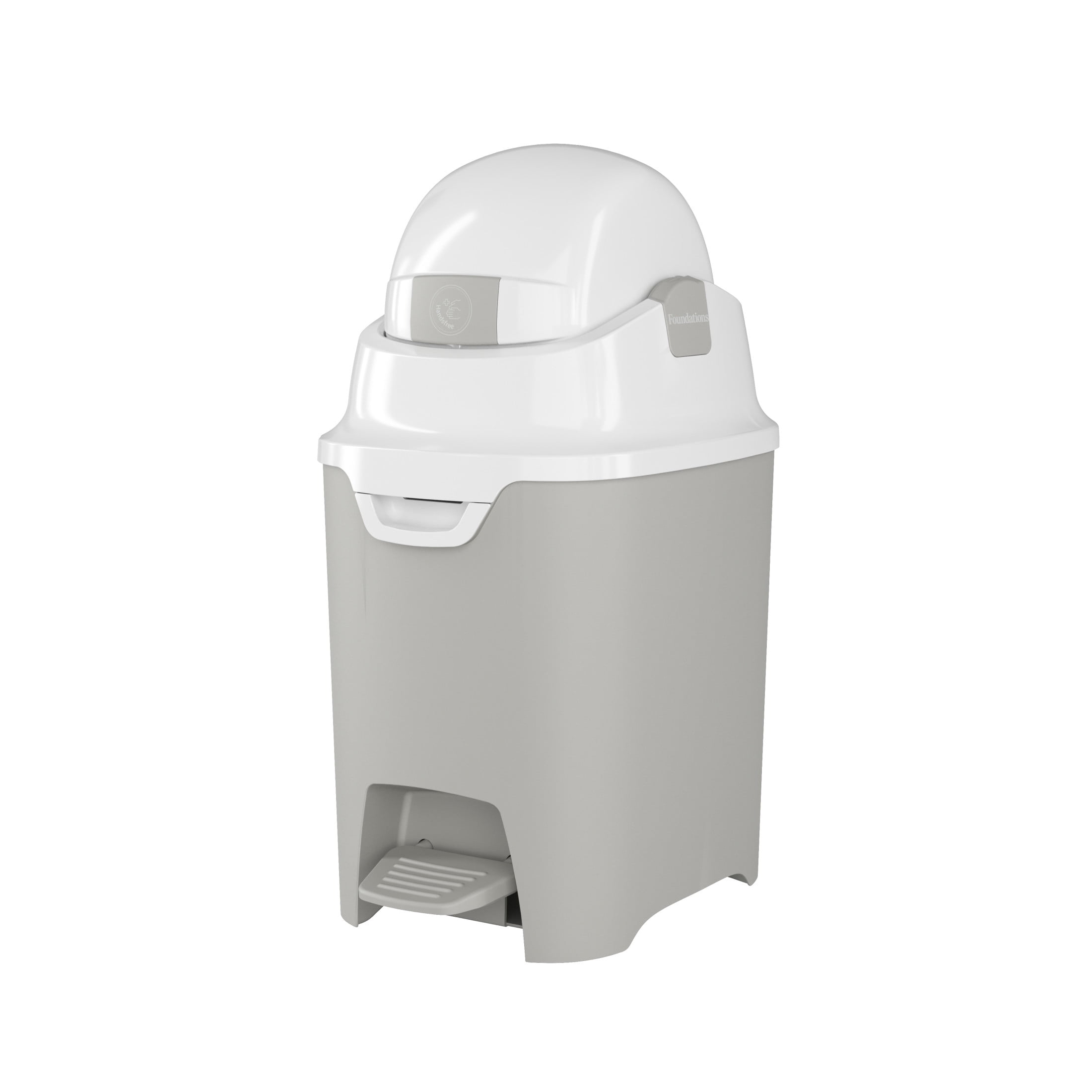 Foundations Premium Hands-Free Small Diaper Pail