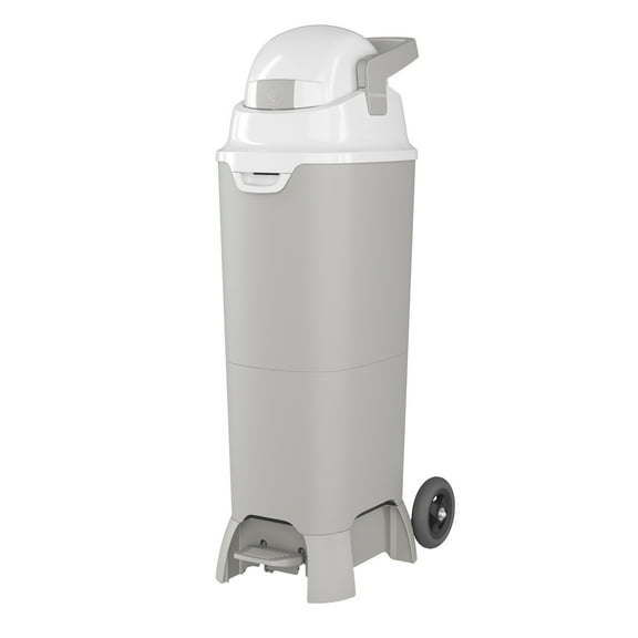 Foundations Premium Hands-Free Tall Diaper Pail with Wheels