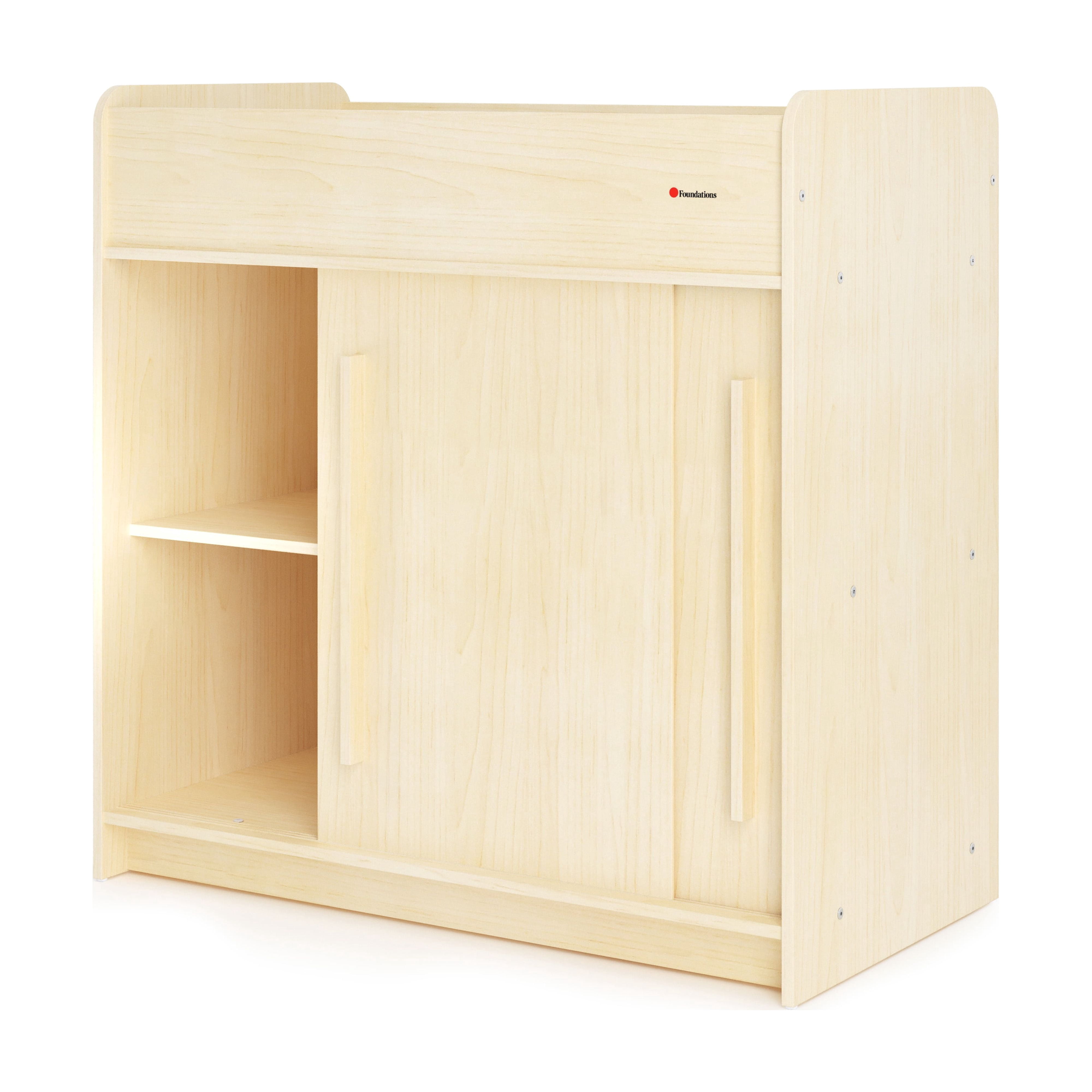 Foundations SafeGlide Changing Table, Built-In Storage, Gliding Doors ...