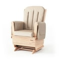 thumbnail image 1 of Foundations SafeRocker Standard Glider Rocker with Wood Skirt, Removable Vinyl Cushions, Tan, 1 of 9