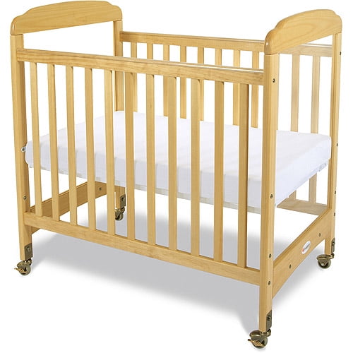 Foundations Serenity Portable Crib with Mattress Natural