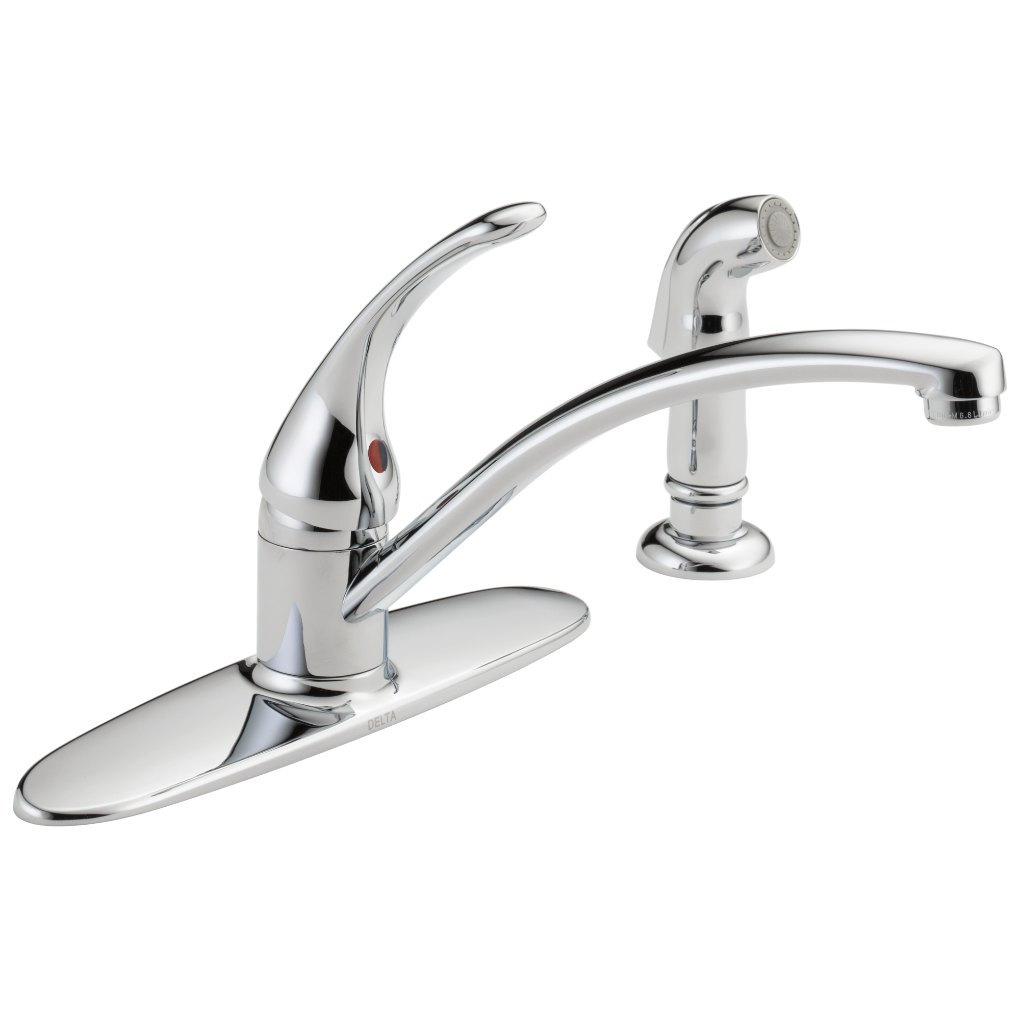 Delta Foundations Single Handle Kitchen Faucet with Sprayer photo 1