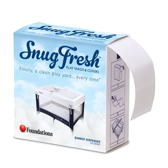 Foundations SnugFresh Travel Yard Clean Ribbons, 3-Pack, 150 Total, Easy Use, White