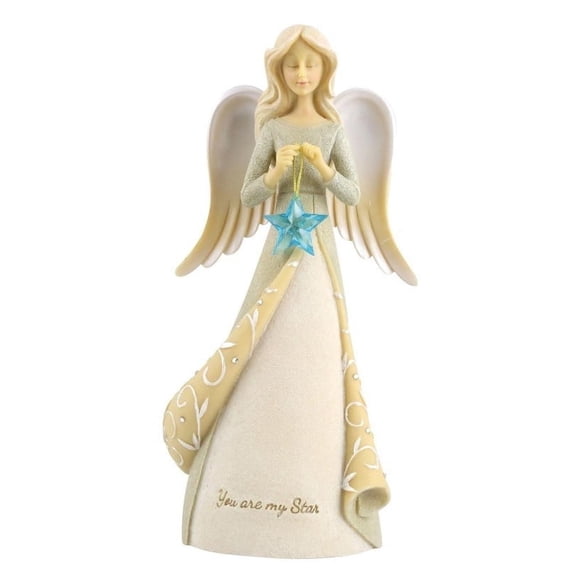 Foundations Star Angel Figurine 3.5in H