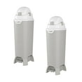 thumbnail image 1 of Foundations Tall Hands-Free Diaper Pail, 2-Pack, 1 of 7