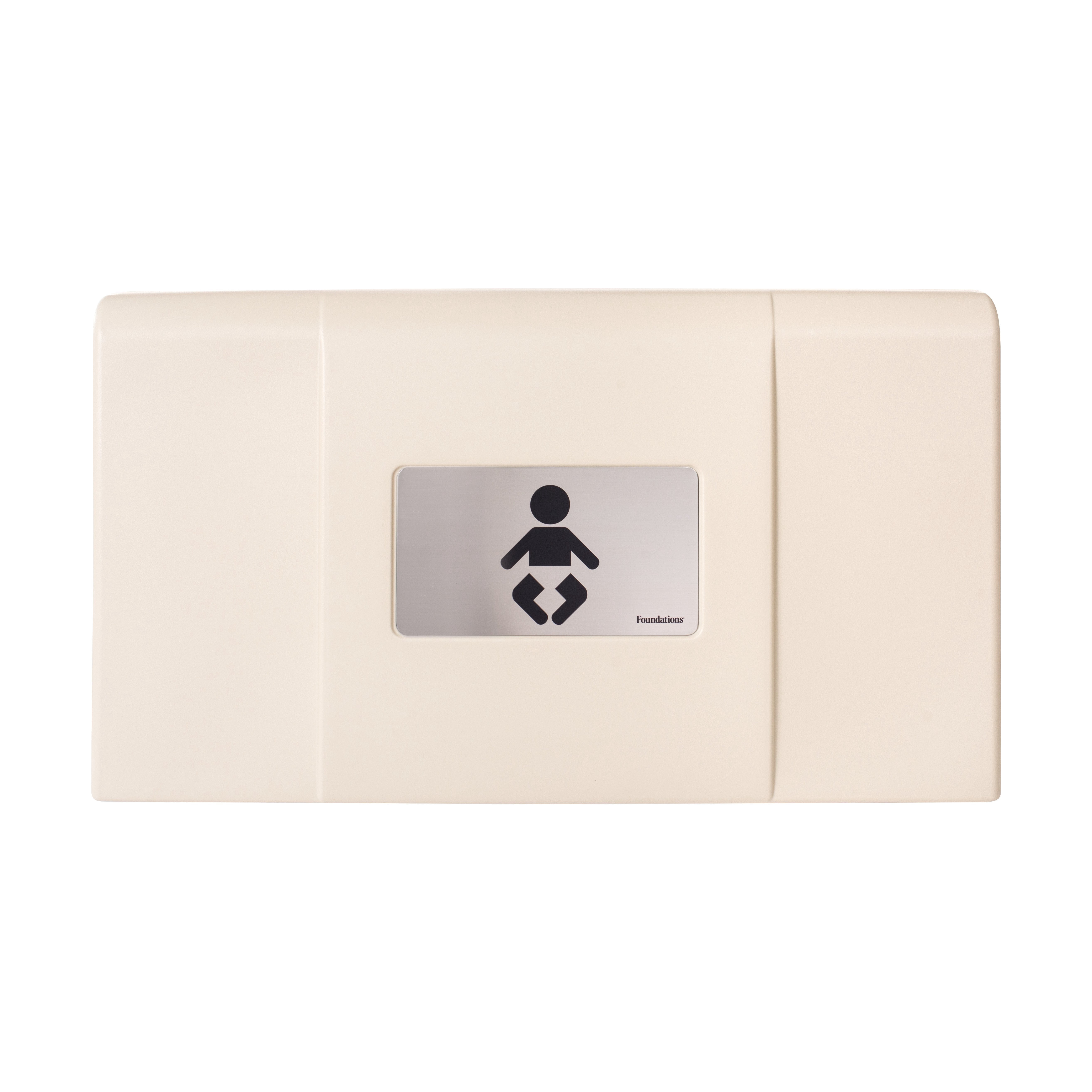 Foundations Ultra Horizontal Baby Changing Station, EZ Mount Backer Plate Included, Off-White (200-EH-08)