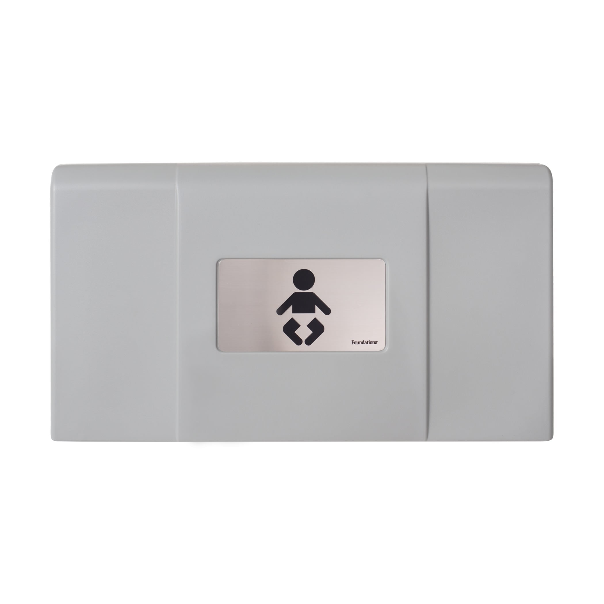 Foundations Ultra Horizontal Baby Changing Station, EZ Mount Backer Plate Included, Gray (200-EH-01)
