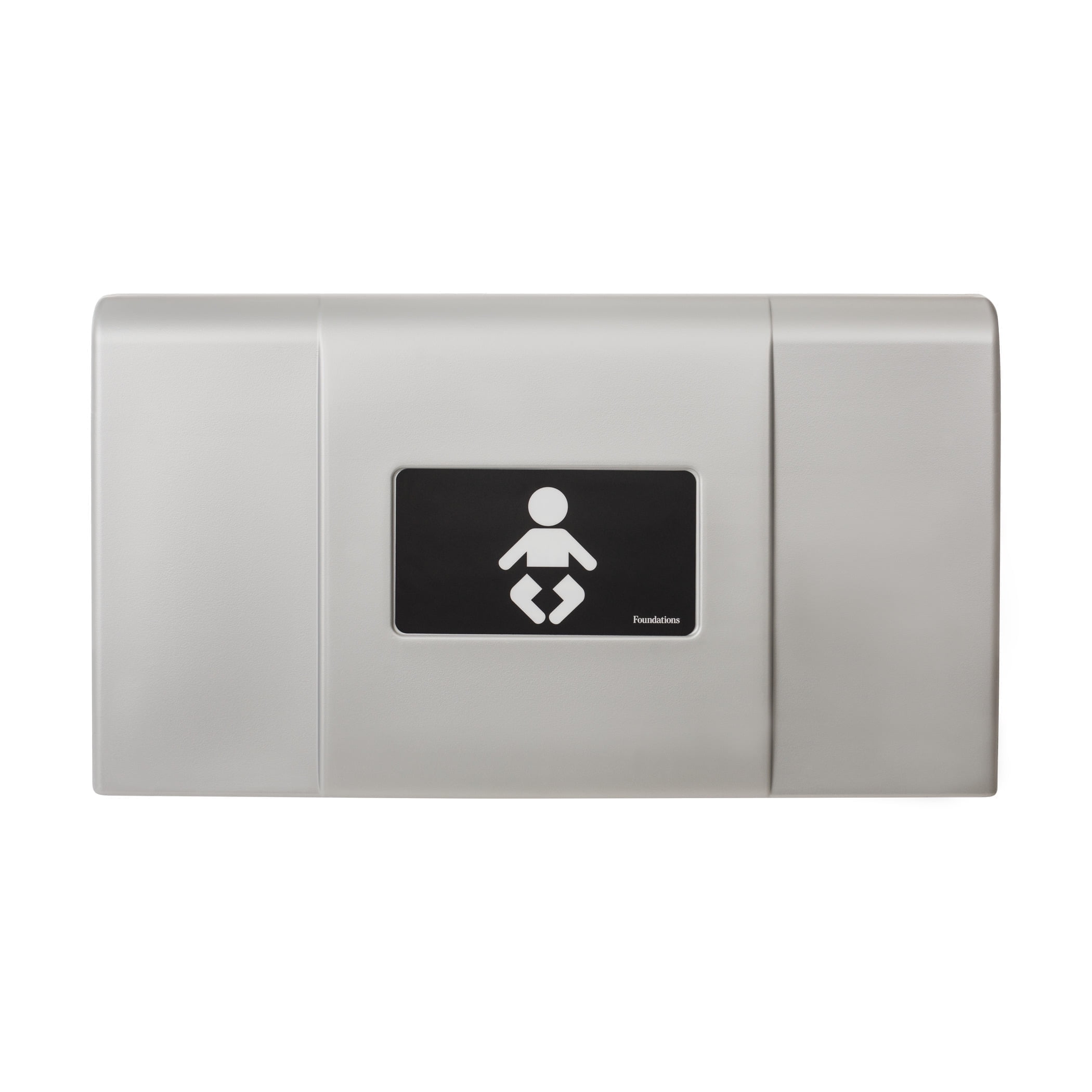 Foundations Ultra Horizontal Baby Changing Station, EZ Mount Backer Plate Included,Silver (200-EH-04)