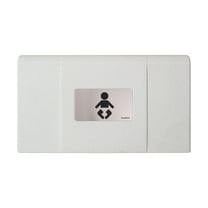 Foundations Ultra Horizontal Baby Changing Station, EZ Mount Backer Plate Included, White (200-EH-03)