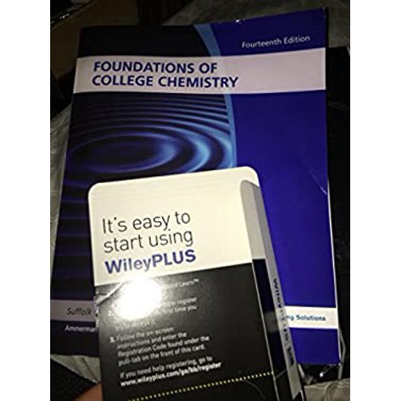 Pre-Owned Foundations of College Chemistry Suffolk County Community College Fourteenth Edition (Paperback) 1118742982 9781118742983