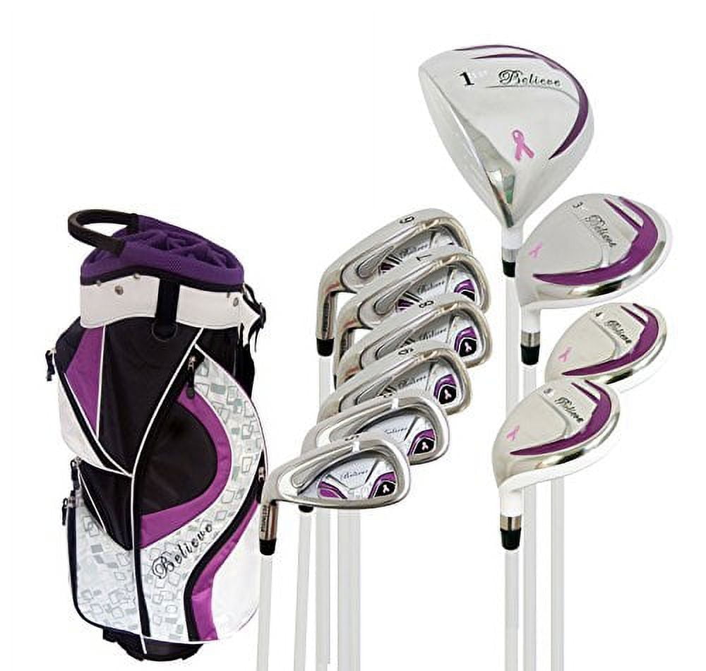 Founders Club Believe Ladies Complete Golf Club Set Purple Left Handed