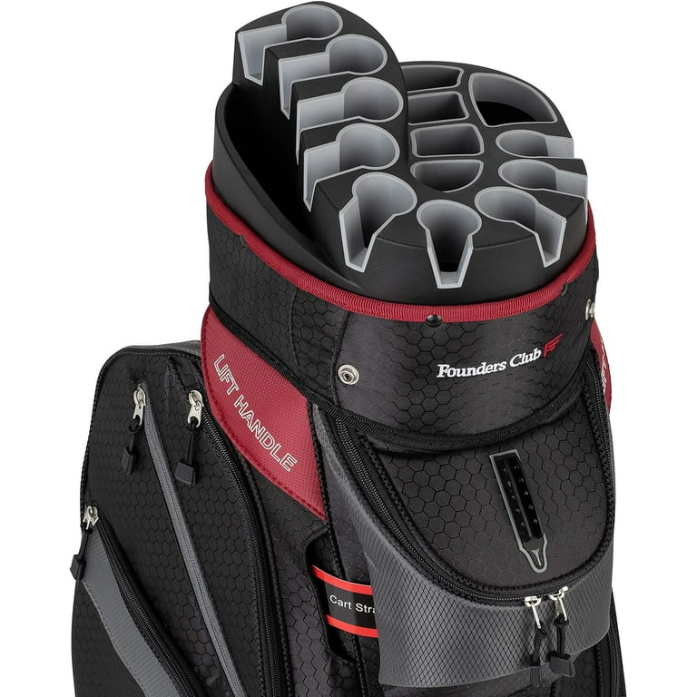 Founders Club Generation 2 Organizer Golf Cart Bag for Men with 14 Way Head Lock Anti Rattle Divider Top Walmart