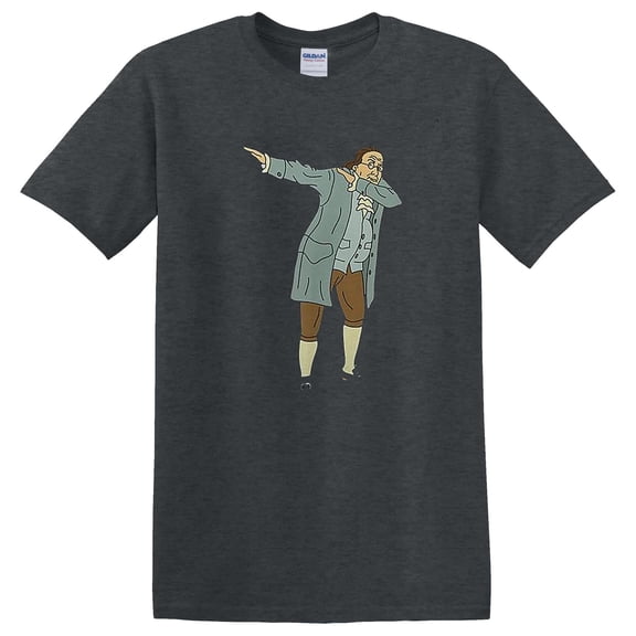 Founding Father 100 Dollar Bill Dabbing Benjamin Franklin Money T-Shirt Unisex, up to 5XL