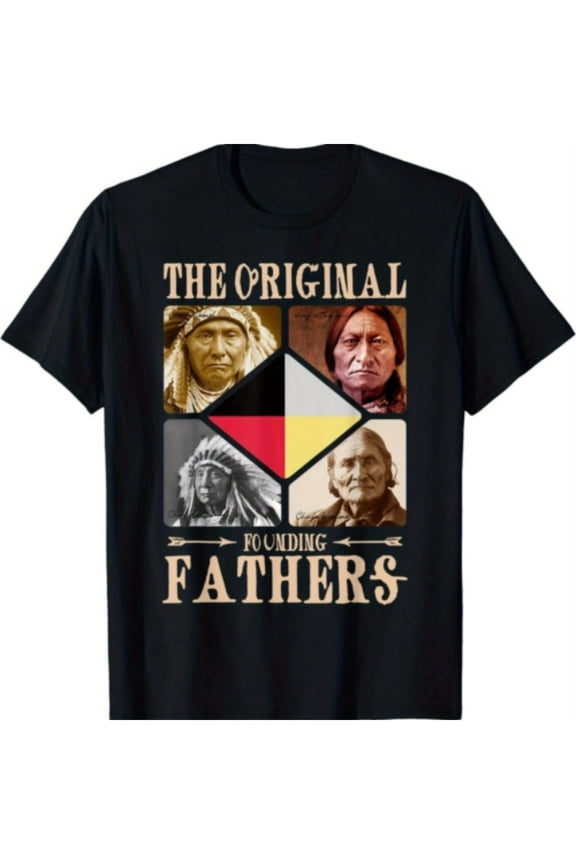 Founding Fathers Limited Edition Native American Tribal Original Vintage T-shirt New