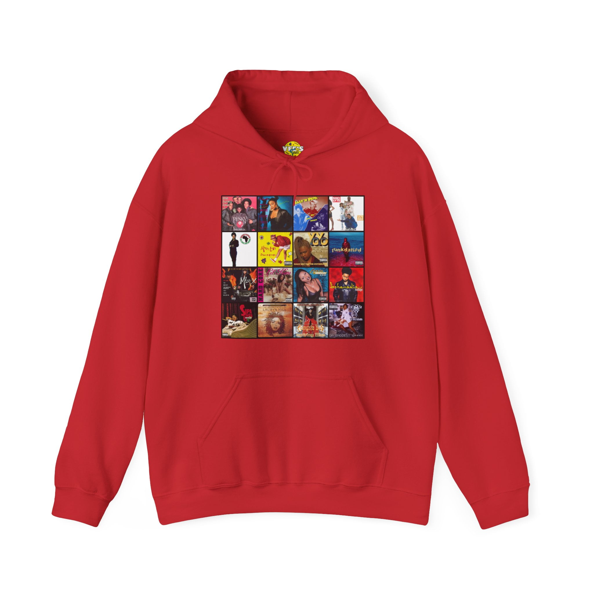 Founding Ladies of Hip Hop Album Cover Collage Hoodie - Walmart.com