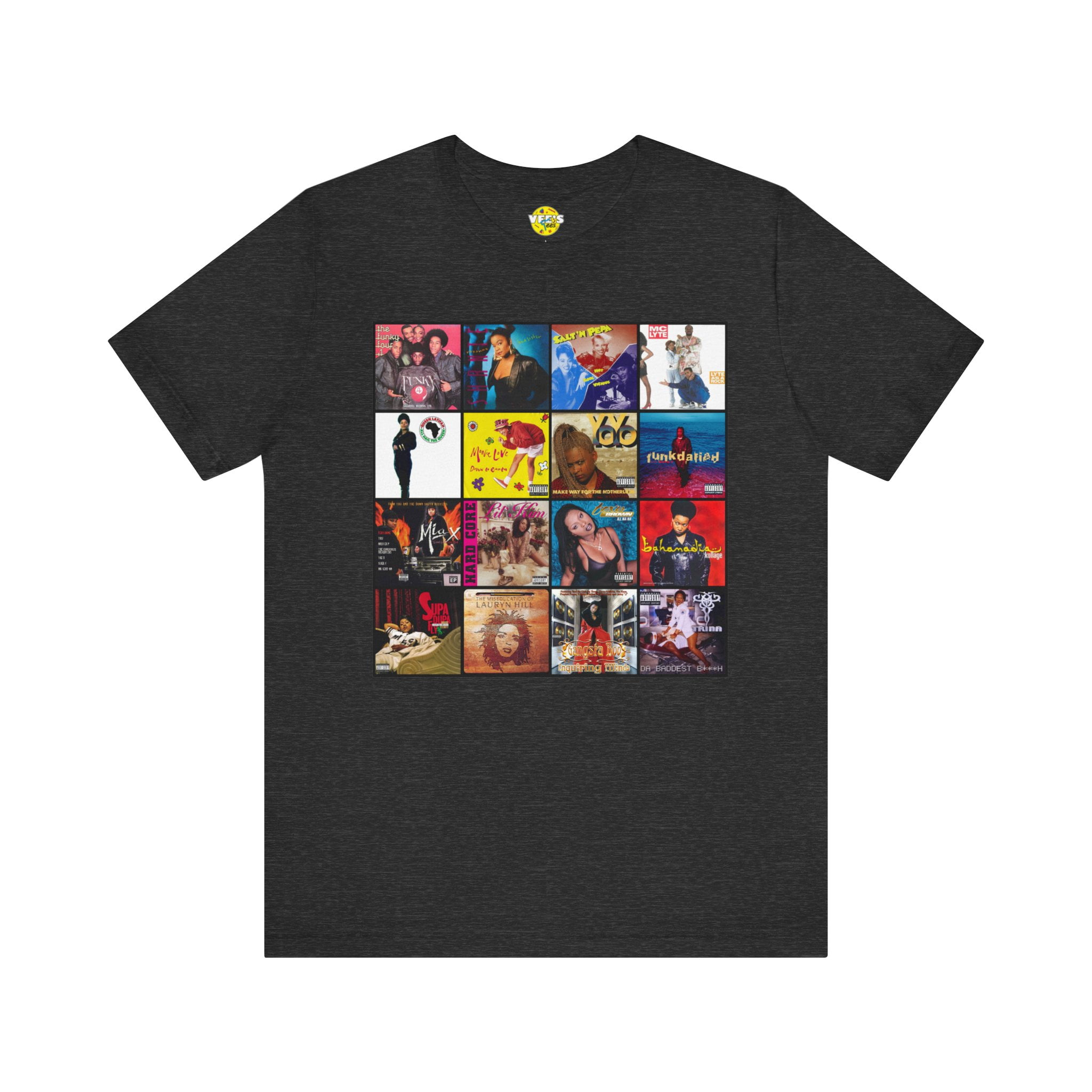 Founding Ladies of Hip Hop Album Cover Collage T-Shirt, Vintage