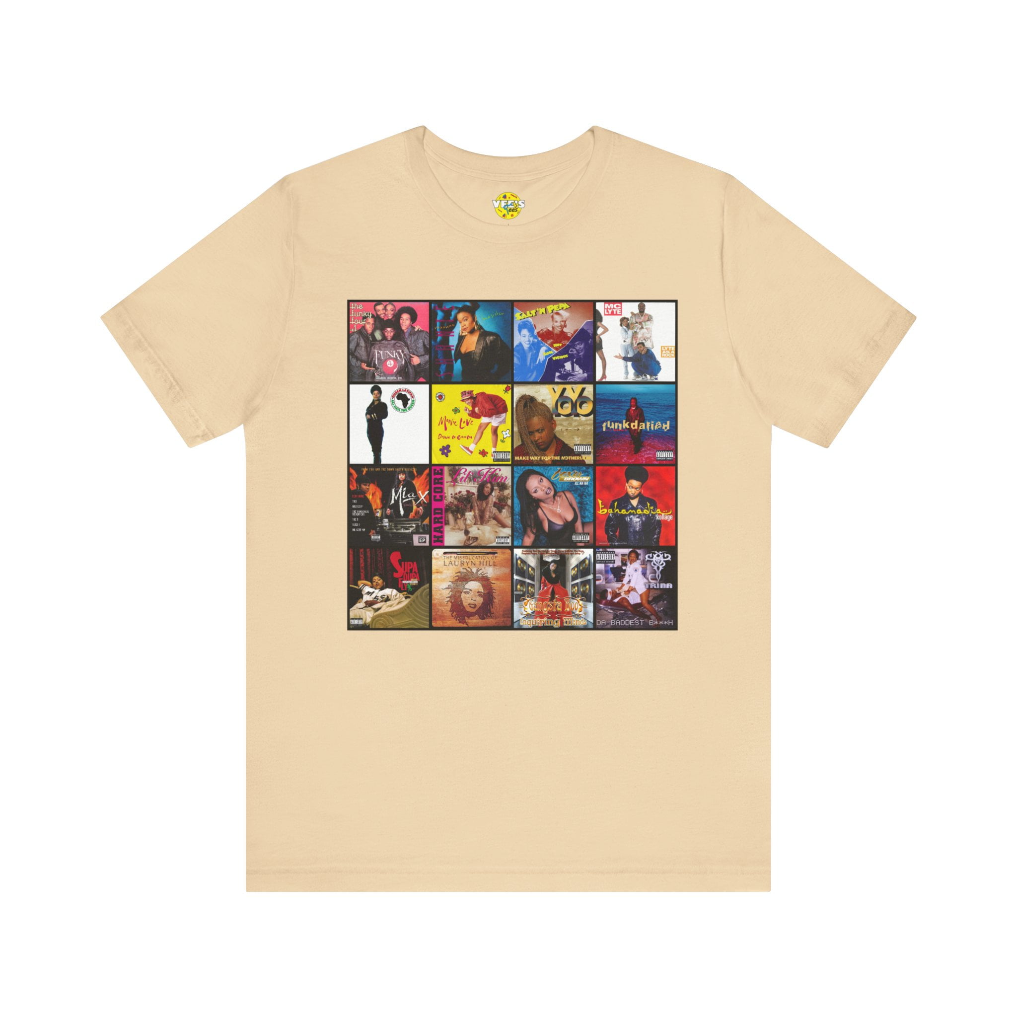 Founding Ladies of Hip Hop Album Cover Collage T-Shirt, Vintage