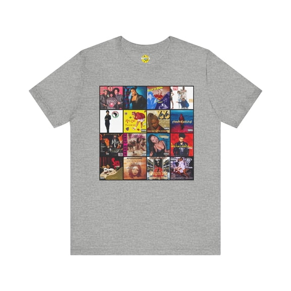 Founding Ladies of Hip Hop Album Cover Collage T-Shirt, Vintage Rap Legends