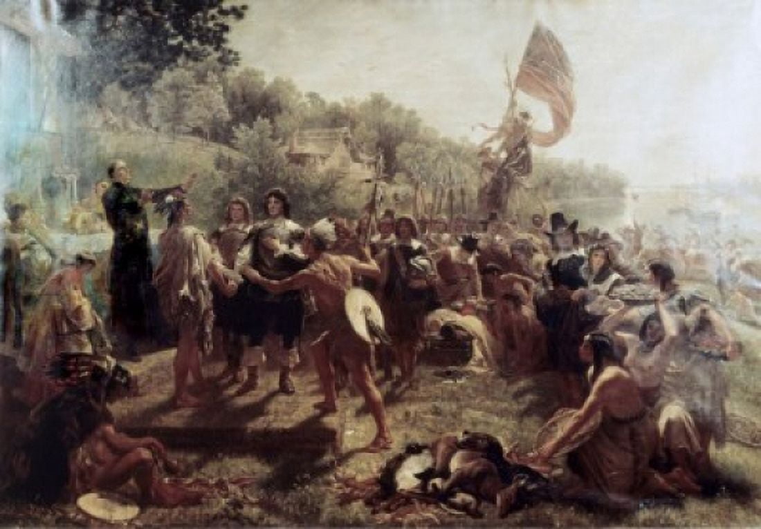 Founding of the Colony of Maryland Emanuel Gottlieb Leutze (1816-1868 German) Canvas Art - Emanuel Gottlieb Leutze (18 x 24)