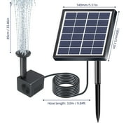 Fountain,160l/h Rate Solar Powered Pond Nozzles 9.84ft Water With 8 Nozzles And Stakes 8 Nozzles 9.84ft Water Pipe And Stakes Solar Powered Pump With 8 Water Pump Dsfen