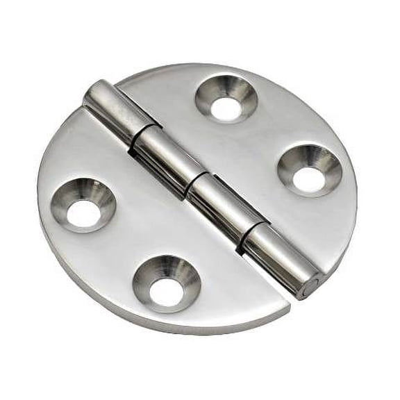 Fountain Boat Round Surface Hinge | 2 1/2 Inch Stainless Steel