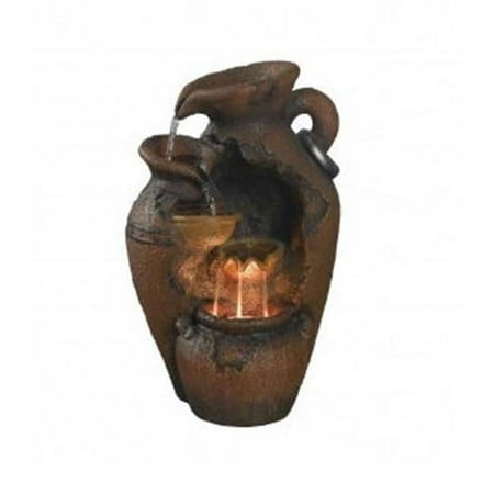 Fountain Cellar FCL004 Old Fashion Pot Outdoor Fountain with Led Light