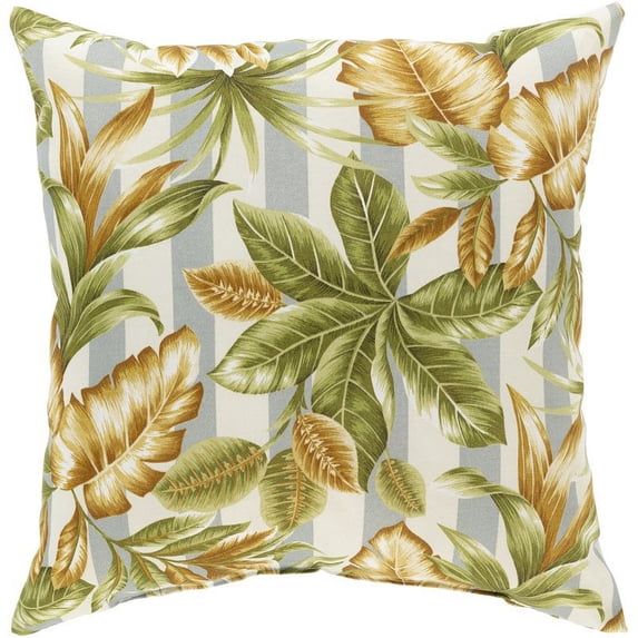 Fountain FOU-002 16"H x 16"W Square Pillow Cover in Khaki/Gray/Olive/White/Wheat