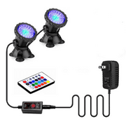 Fountain Light Underwater Pond Light Waterproof With Remote Control Multicolor Adjustable